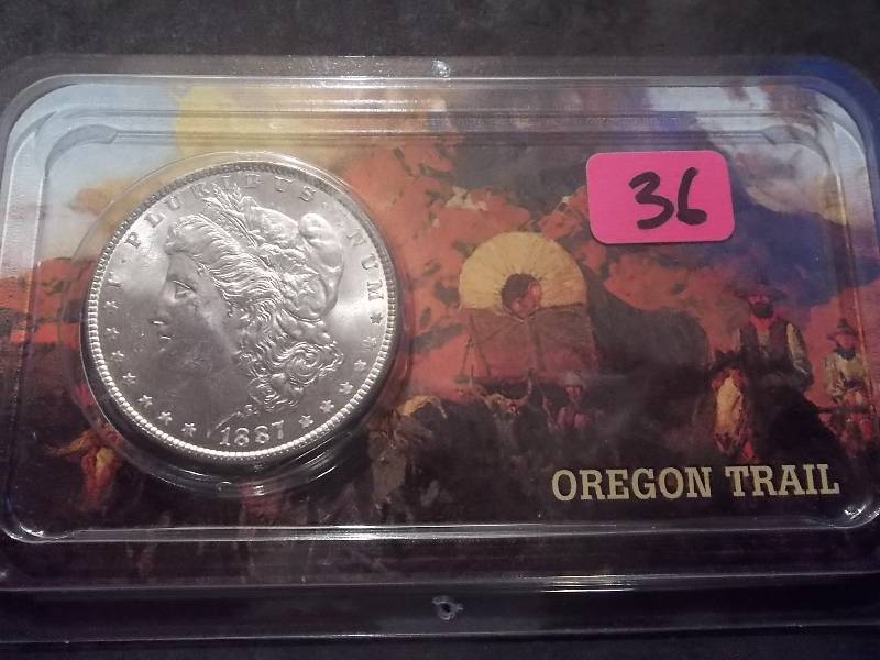 1887 Morgan Silver Dollar One Of 9 In Littleton Set