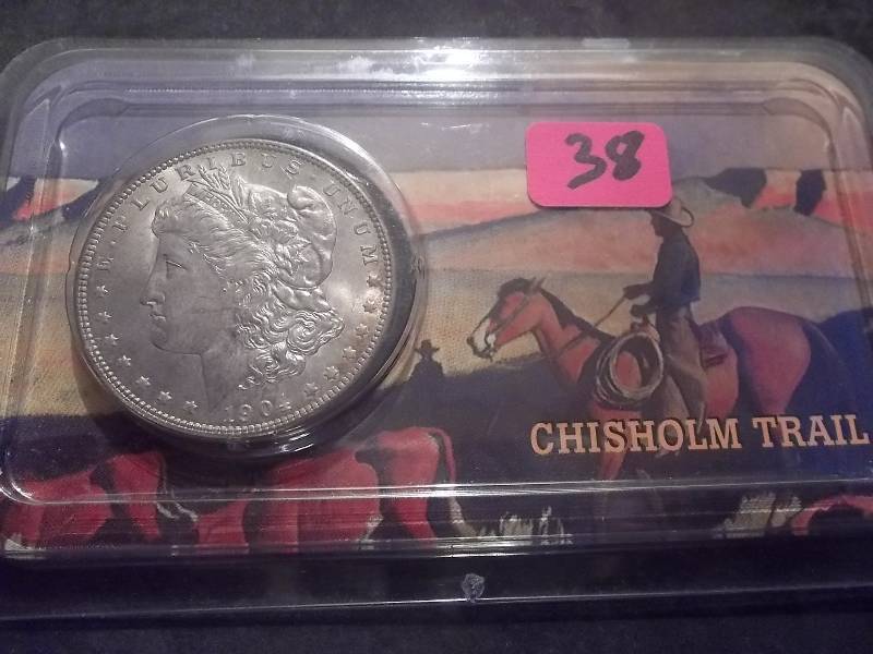 1904 O Morgan Silver Dollar One Of 9 In Littleton Set