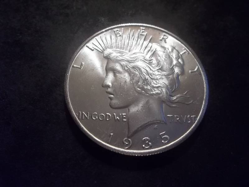 1935 S Peace Silver Dollar