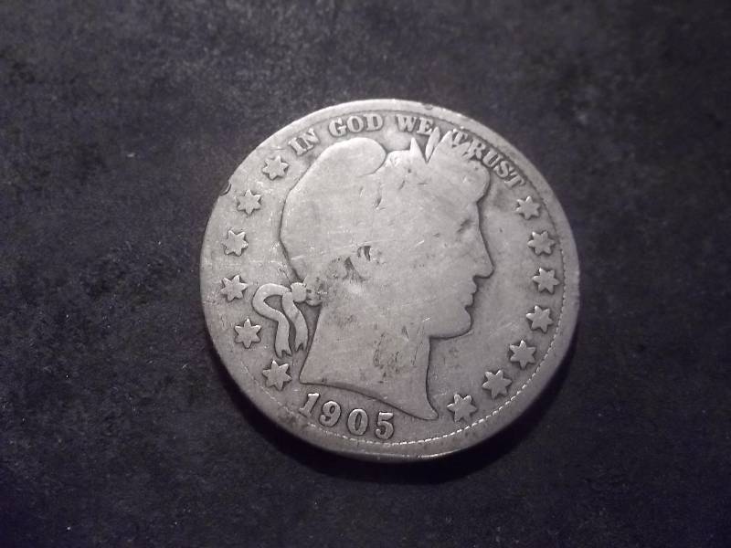1905 S Barber Half Dollar