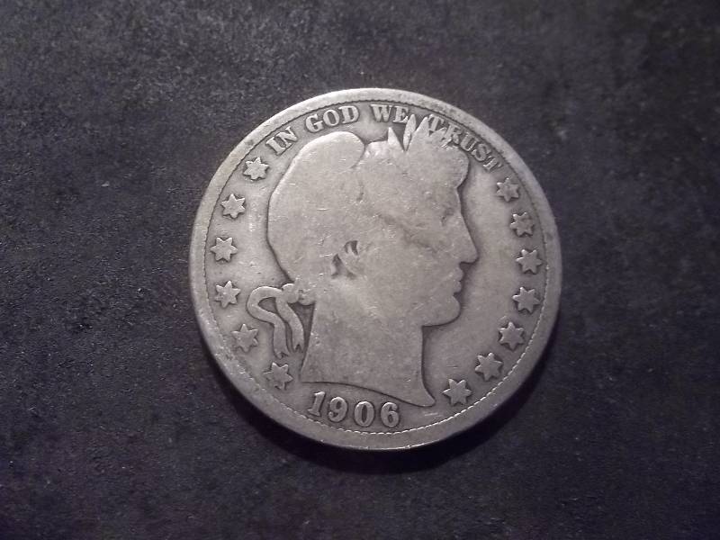 1906 D Barber Half Dollar