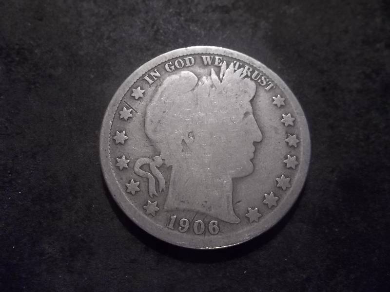 1906 O Barber Half Dollar