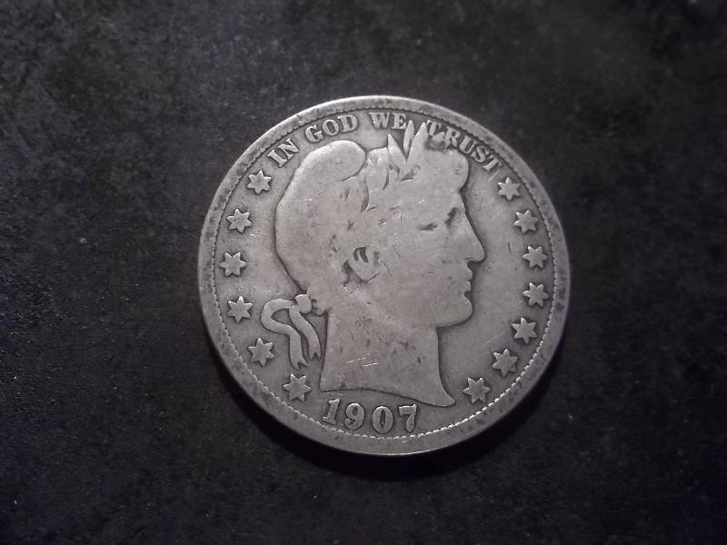 1907 D Barber Half Dollar