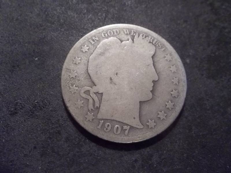 1907 S Barber Half Dollar