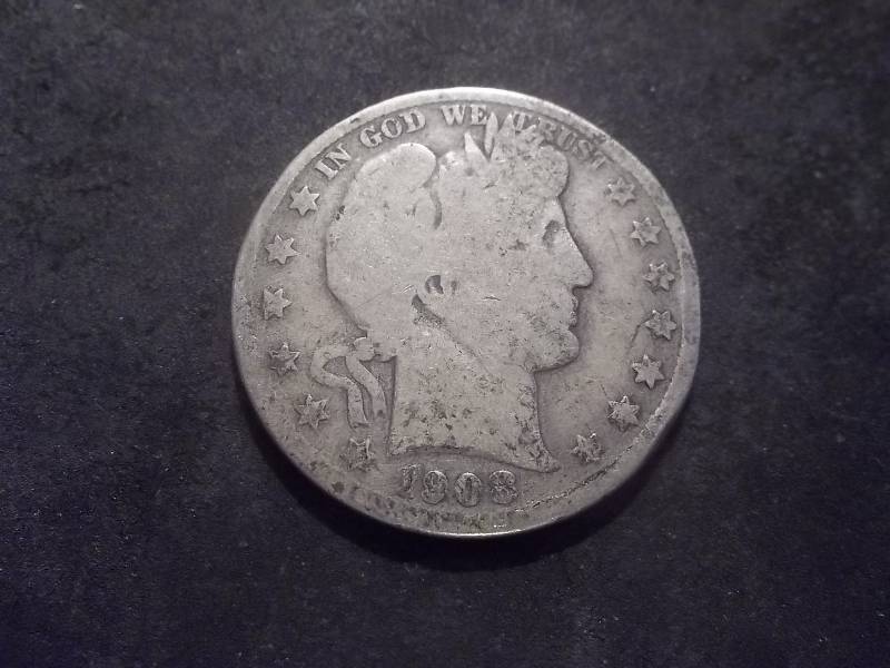 1908 D Barber Half Dollar