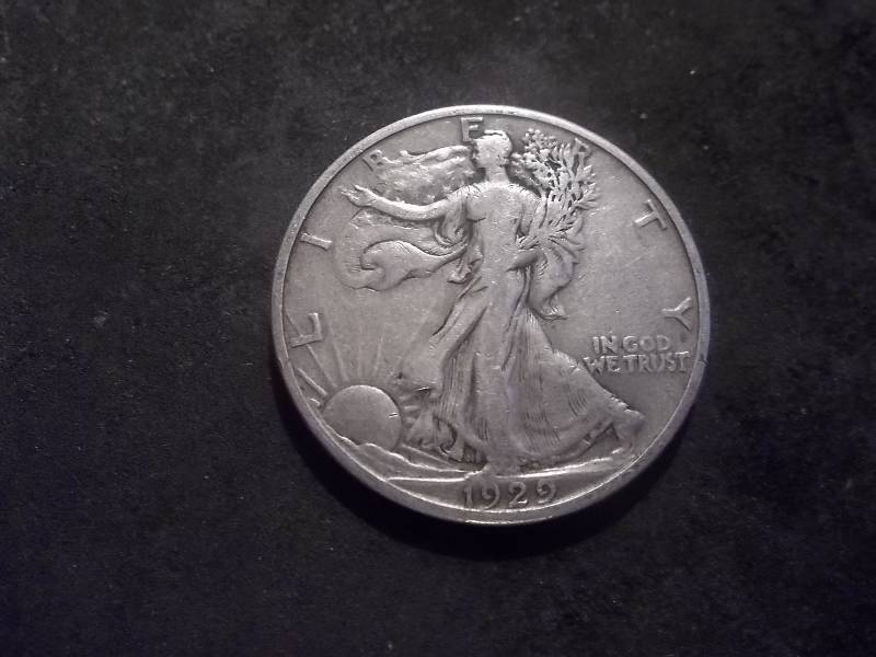 1929 D Walker Half Dollar