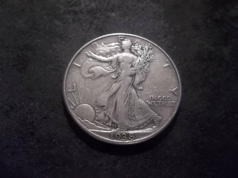 1938 D Walker Half Dollar
