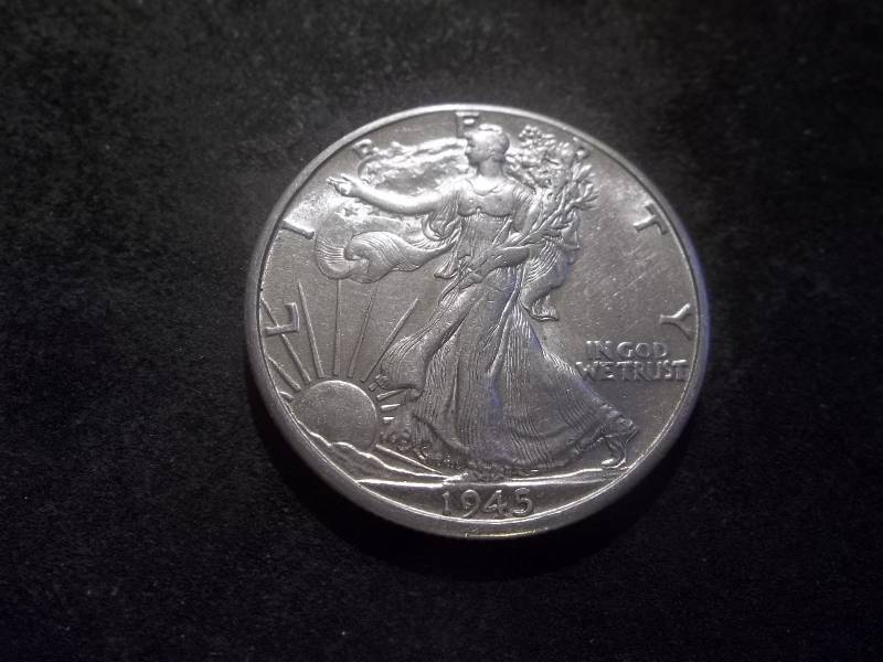 1945 D  Walker Half Dollar