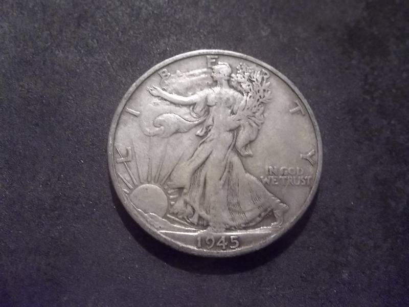 1945 S  Walker Half Dollar