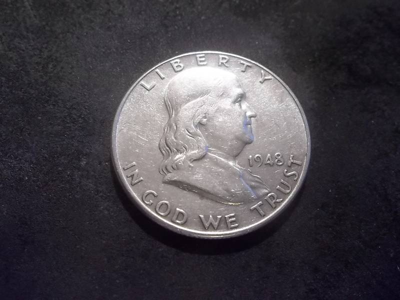 1948 D Franklin Half Dollar