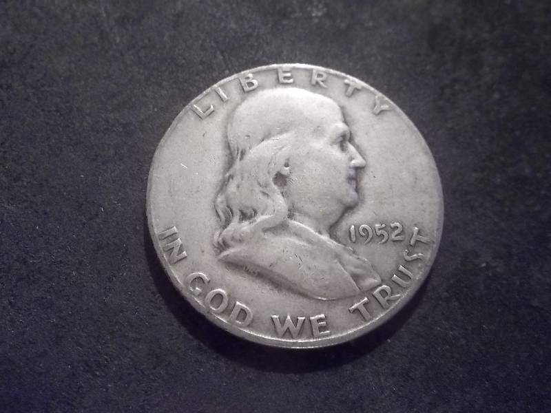 1952 S Franklin Half Dollar