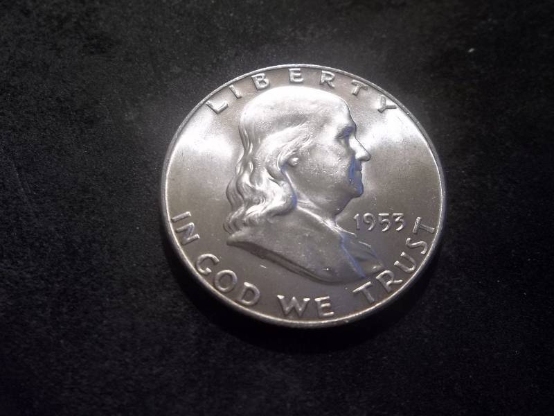 1953 D  Franklin Half Dollar