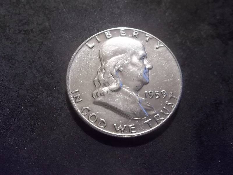 1959 D Franklin Half Dollar