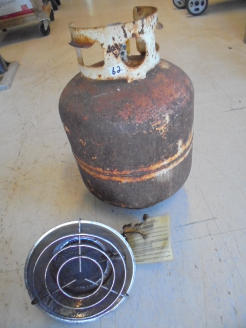 lot 62 image: Propane Tank and Sunflower Heater