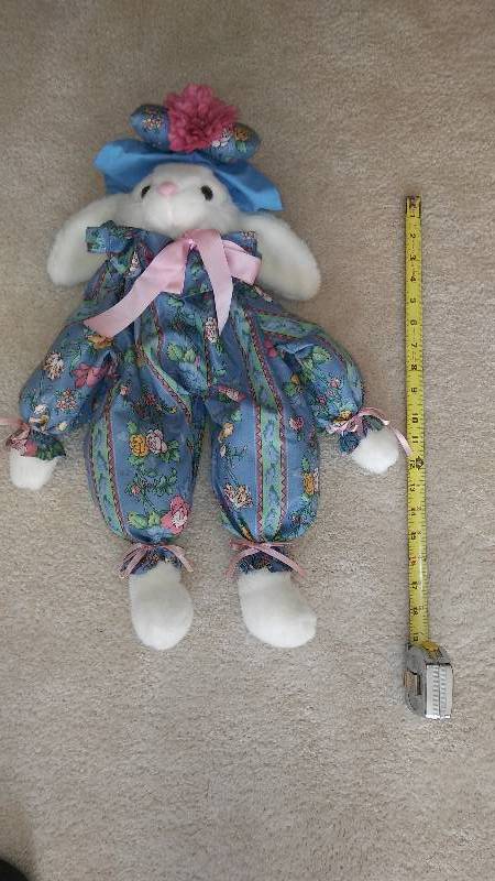 lot 4 image: Large Stuffed Lion & Rabbit and Apple Valley Eagles