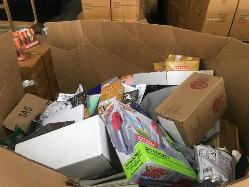 (1) MASSIVE PALLET OF GENERAL MERCHANDISE - PALLET IS BULGING AT THE SEAMS - TONS OF NEW ITEMS GREAT FOR RETAIL OR ON-LINE SELLERS