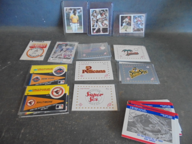 MLB and Minor League Sticker Cards