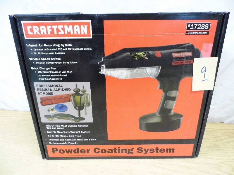 lot 9 image: Craftsman Powder Coating System