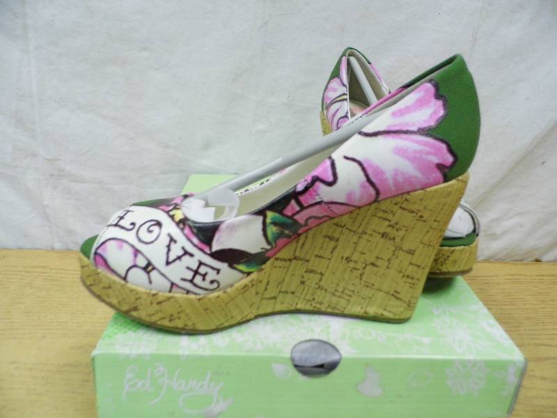 lot 18 image: Ed Hardy Cierra Heels