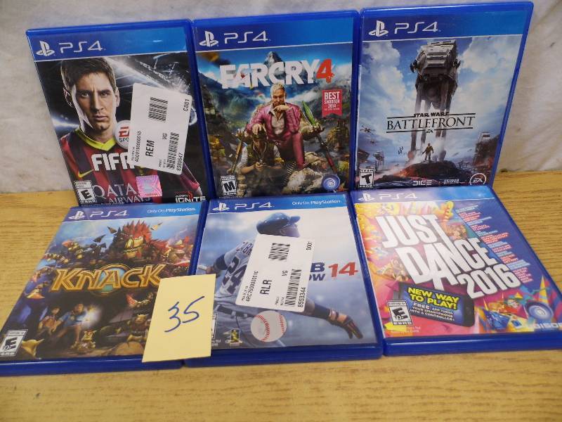 lot 35 image: Lot of 6 PS4 Games