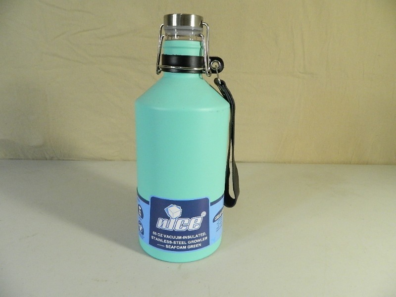 New nICE 65 oz Vacuum Insulated Stainless Steel Growler