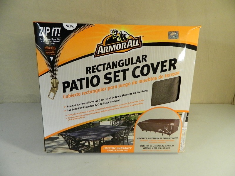 New ArmorAll Rectangular Patio Set Cover