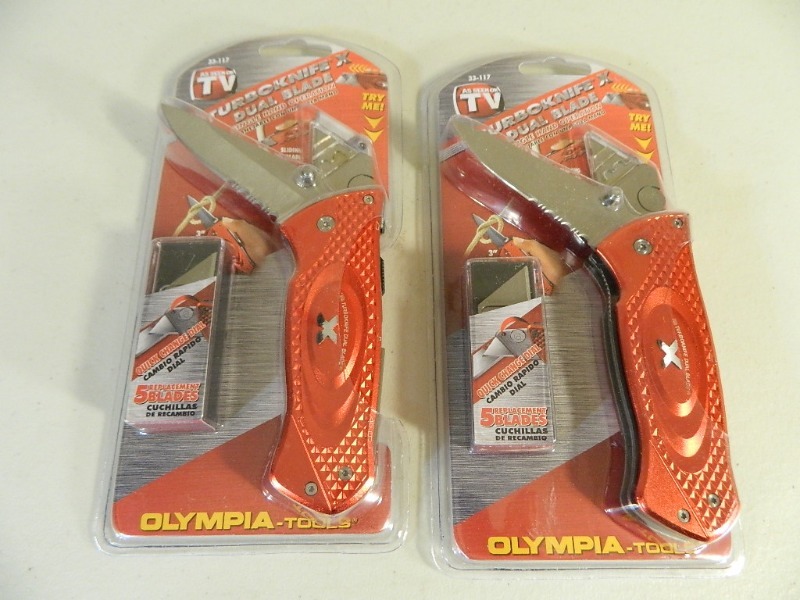 2 New Turbo Knife X Dual Blade