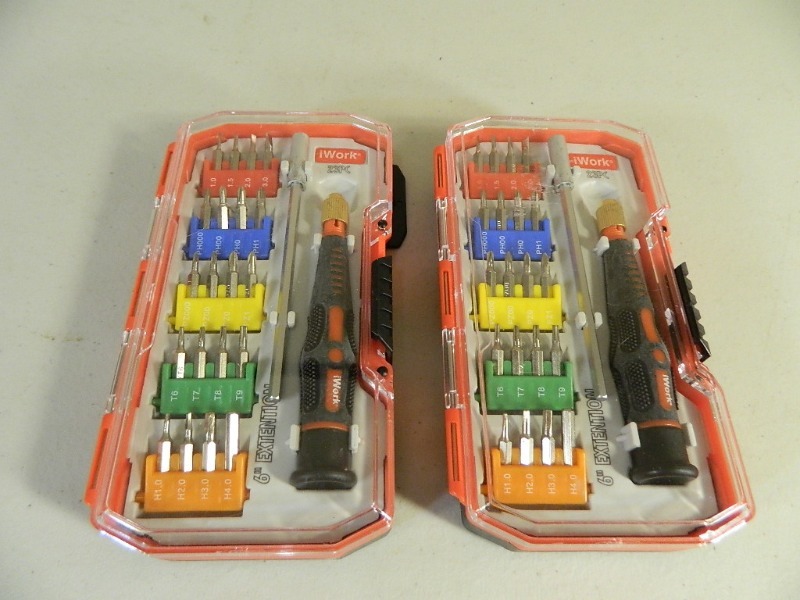 2 New IWork 23 Piece Precision Screwdriver Sets