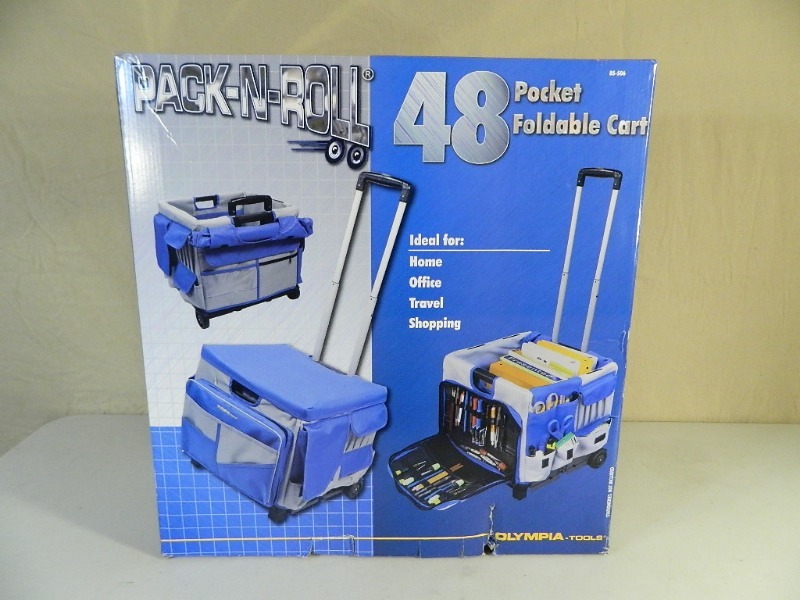 New Olympia Pack-N_roll 48 Pocket Foldable Cart