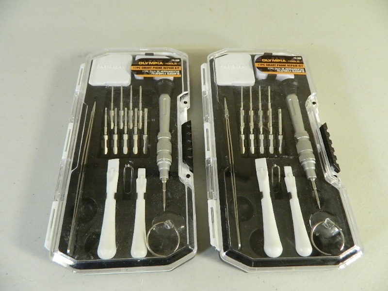 2 New Olympia 17 Pc Smart Phone Repair Kits