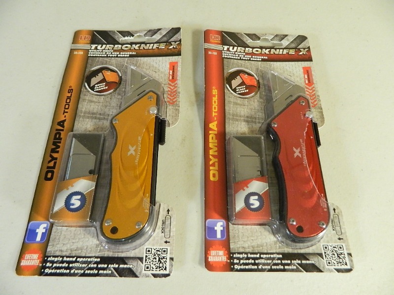 2 New Olympia Turbo Knife X Knives