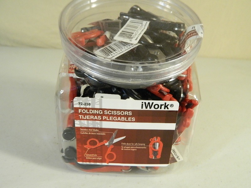 55 New Mini Folding Scissors with Display