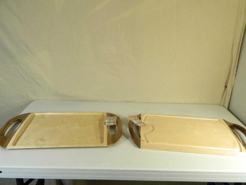 2 New Maple and Walnut Cutting  Serving Boards