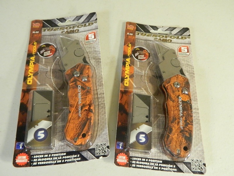2 New TurboFold Camo Knives