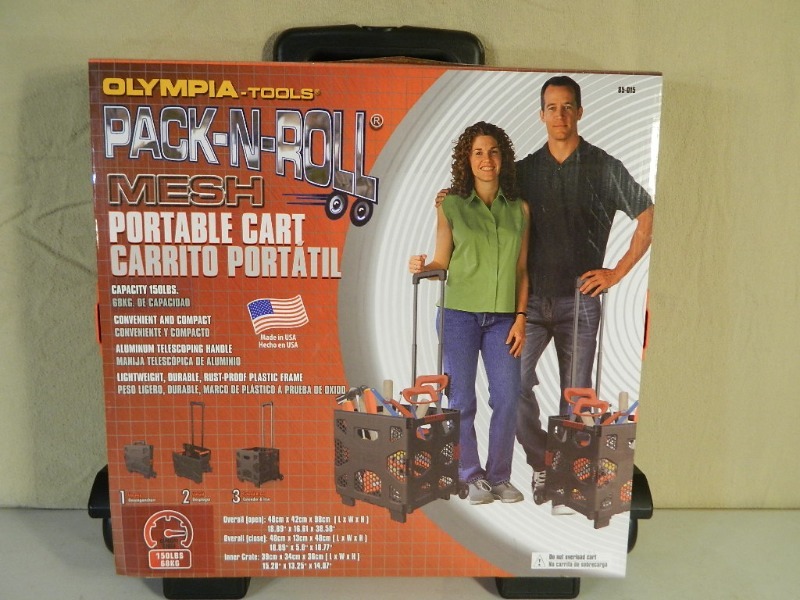 New Olympia Pack-N-Roll Mesh Portable Cart