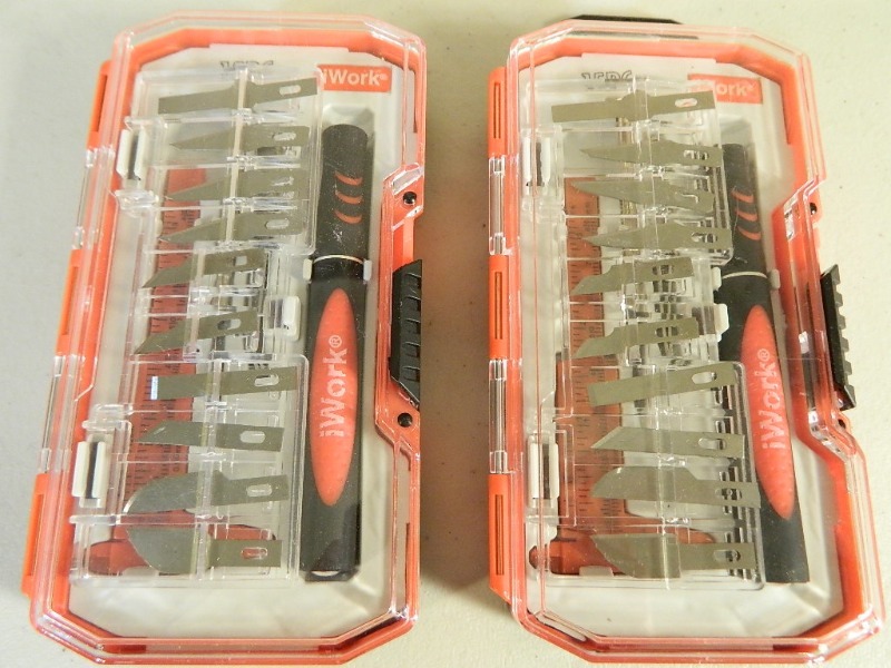 2 New IWork 15 Pc Hobby Knife Sets