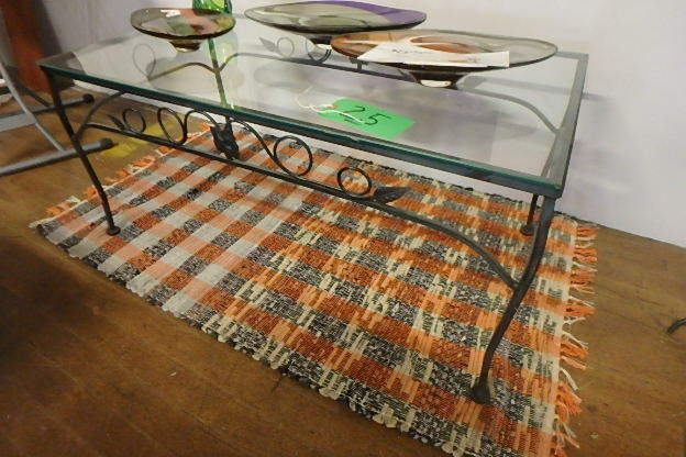 Low Glass Side Table