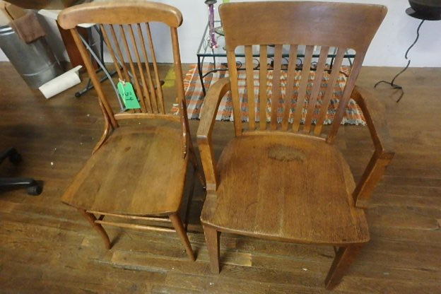 Pair of Oak Chairs