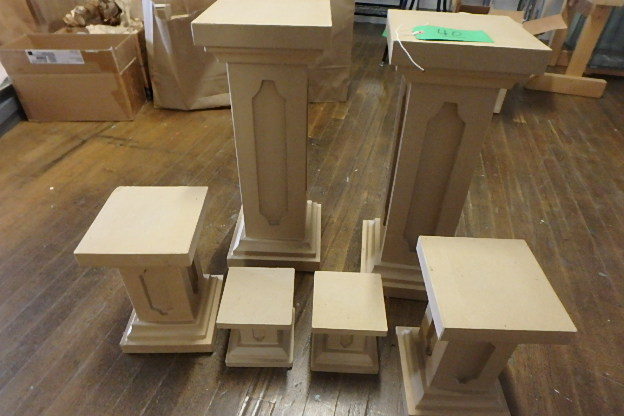 Cardboard Display Pedastals