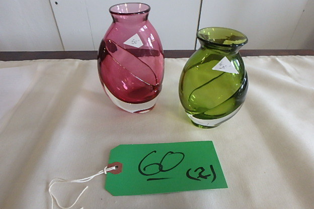 Pair of Small Ed Branson Vases