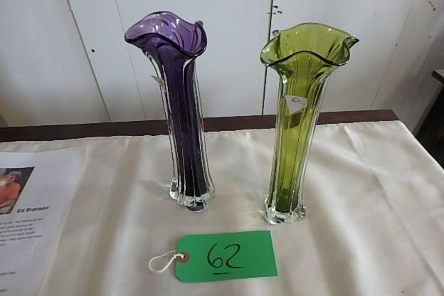 Pair of Small Ed Branson Vases