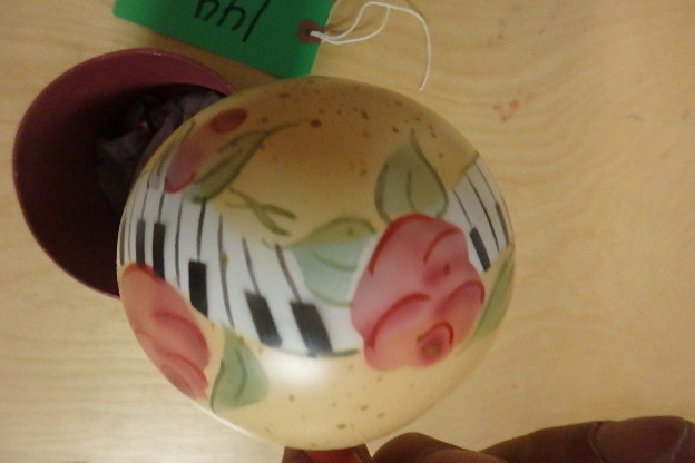 Case of Unusual Glass Ornaments