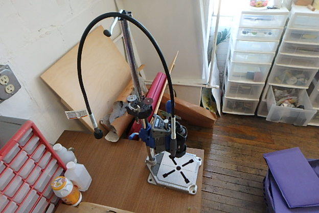 Almost New Dremel Drill Press set up