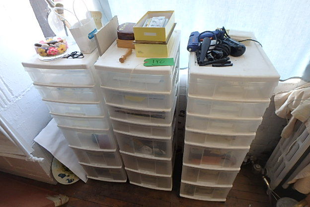 Stacks of Art and Jewelry supplies