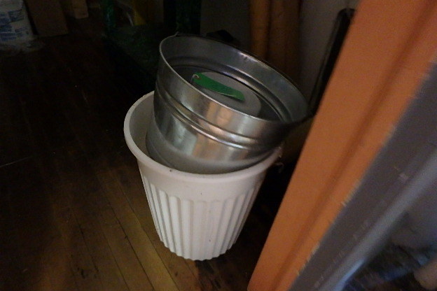 Can of Pure White Sand, Galvanized Bucket
