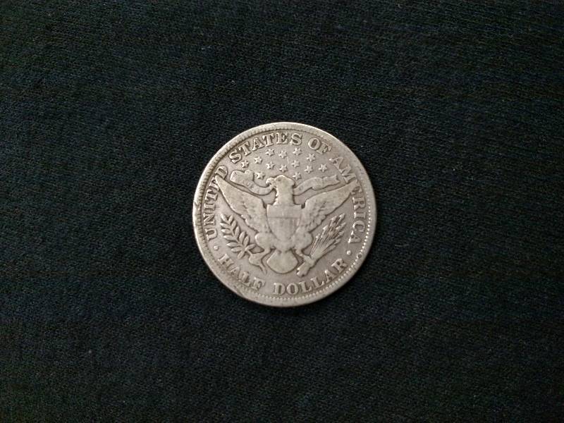 1898 Barber Silver Half Dollar...