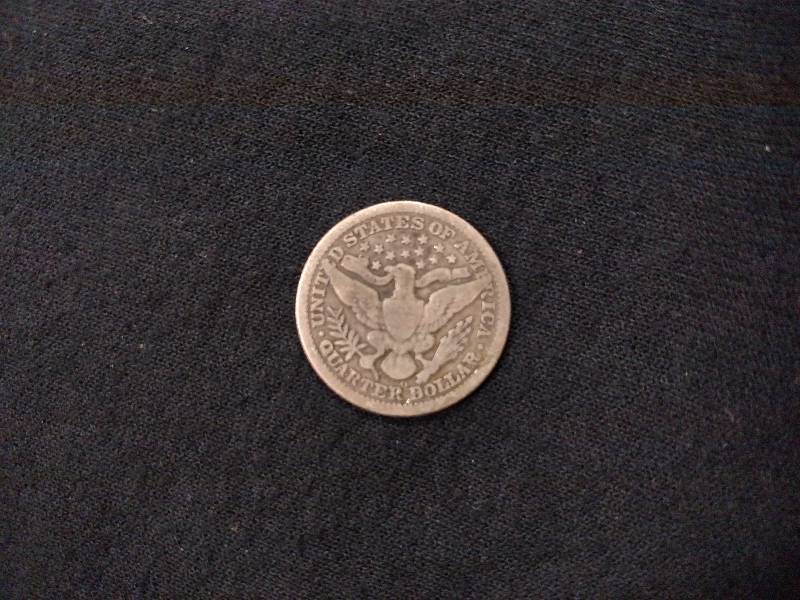 1908 O Barber Silver Quarter...