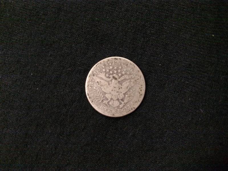 1915 D Barber Silver Quarter...