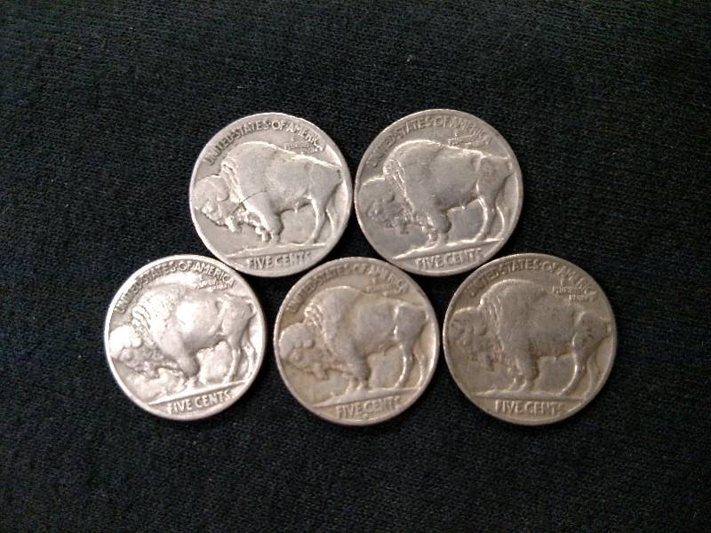 1927, 28, 35, 36 D, & 37 Buffalo Ni...