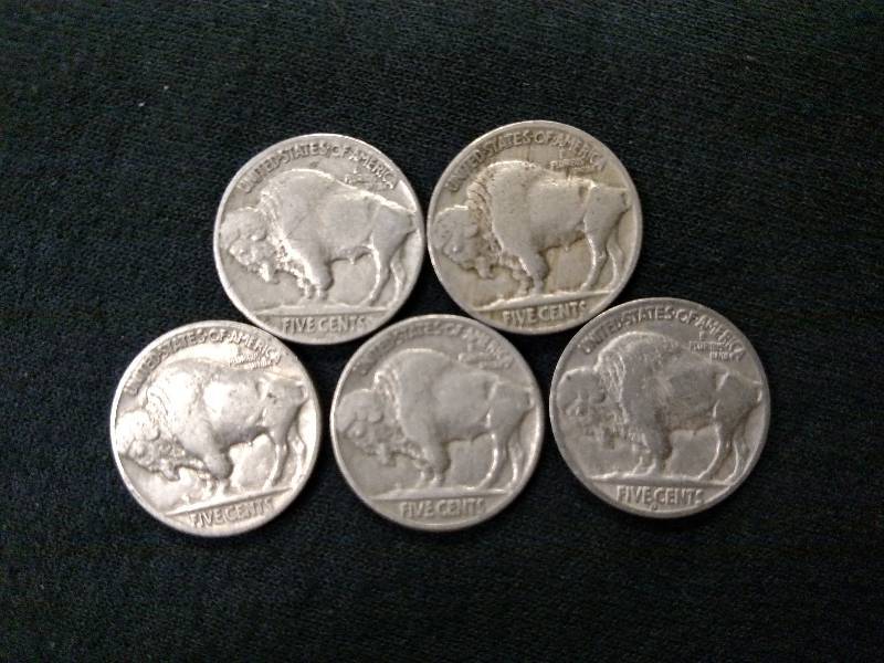 1934, 35, 36, 37 & 38 D Buffalo Nic...